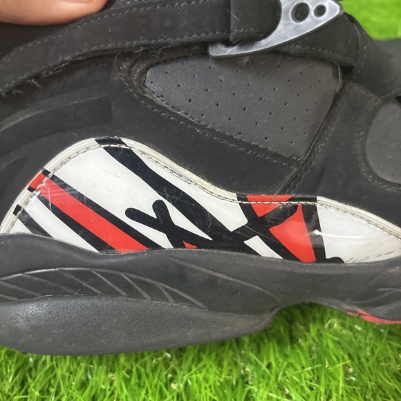 2023 Nike Air Jordan 8 Retro Playoffs Sneakers Size 12 Black & Red 305381-062 - Picture 6 of 8